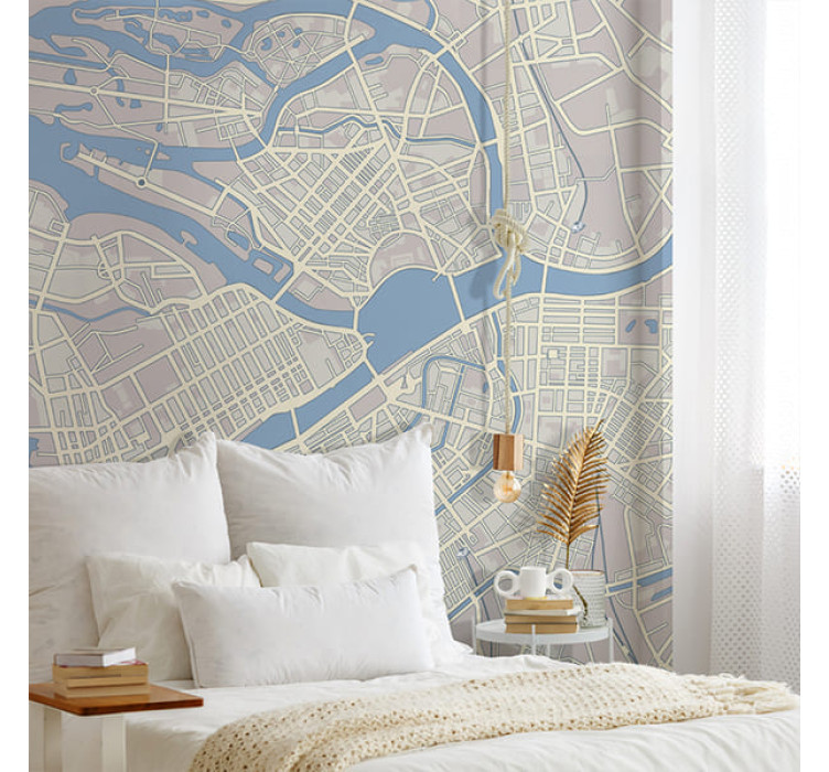 Бесшовные обои "Map of Amsterdam"1